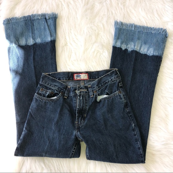 VTG old navy straight leg more like flare jeans . - Picture 4 of 8